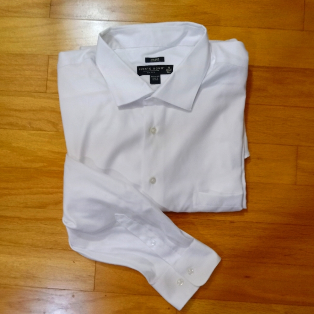Men's Pronto Uomo 20 36/37 Shirt - Big & Tall